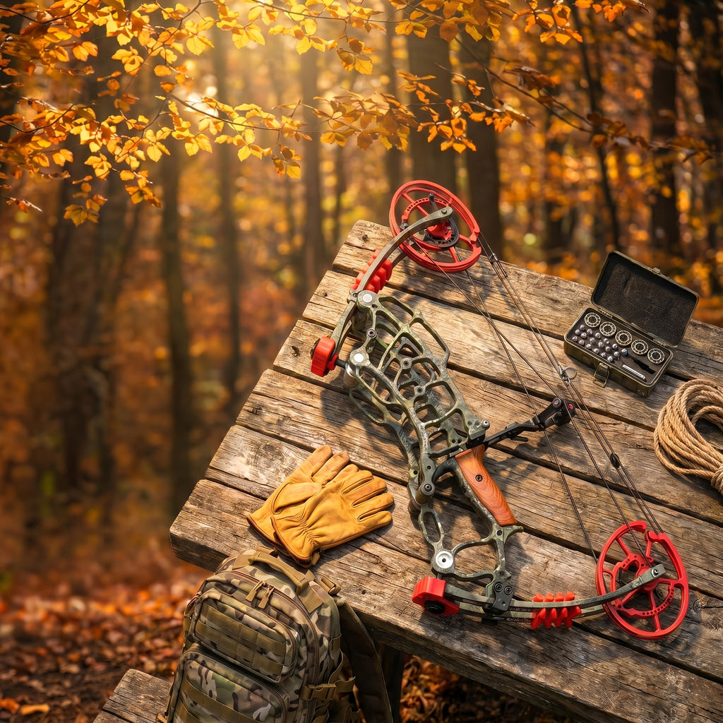 Dual Purpose Composite Bow Outdoor Archery Composite Bow Kit 30-60Lbs, Adjustable for Both Hands