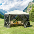 Pop-Up Screen Gazebo Tent by VEVOR, Removable Privacy Panels for Camping, Picnics and Backyard Gatherings