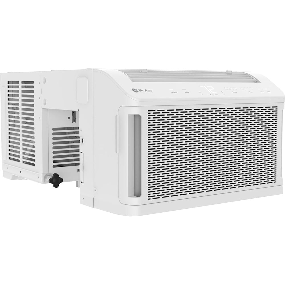 GE Profile ClearView Window Air Conditioner Unit, 8, 300 BTU, Energy Efficient Cooling up to 350 sq ft., Ultra Quiet, SMART Home Capable, Includes Remote, White - Refurbished
