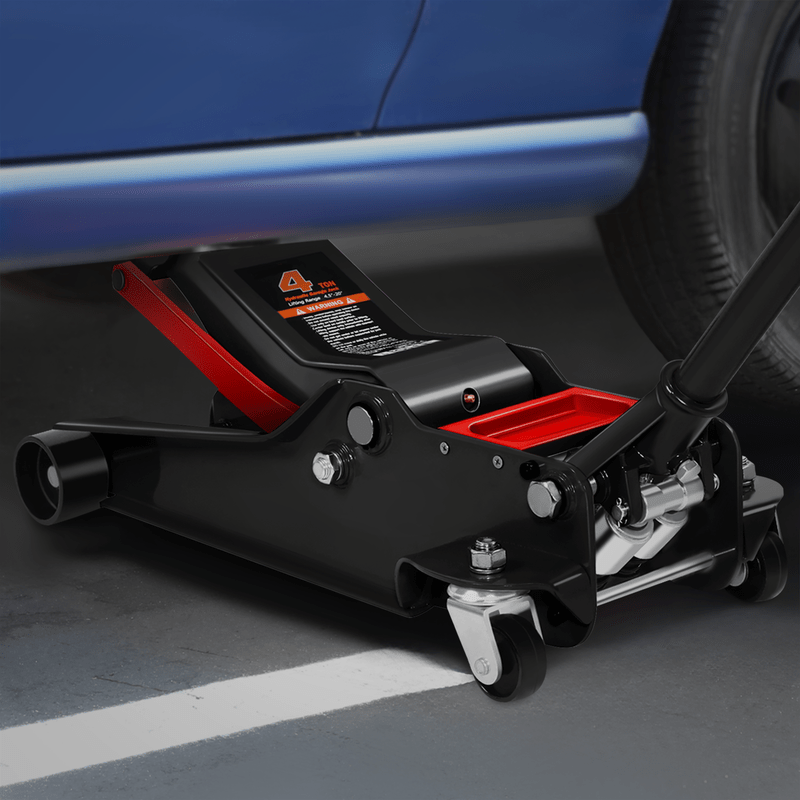 4 Ton Low Profile Hydraulic Trolley Service/Floor Jack, (8000 lbs) Capacity, Lifting Range 4.5"-20"