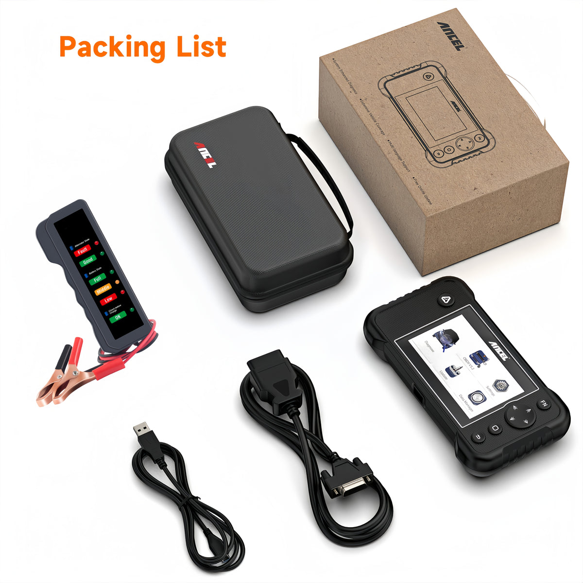 ANCEL FX3000 Elite+Gift: BM310 (BM310 Without Wireless Functionality) OBD2 Scanner Diagnostic Tool, Check Engine Transmission ABS SRS Car Scanner, Diagnostic Scan Tool with SRS Airbag Code Reader, Car Diagnostic Scanner for Cars