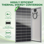 Werchtay 200W*2 Solar Panels, 25.5% 18BB High Efficiency Monocrystalline 2pcs 200W 12 Volt Solar Panels Systems Solar Module for Farm House Rooftop RV Caravan And Other Off-Grid System