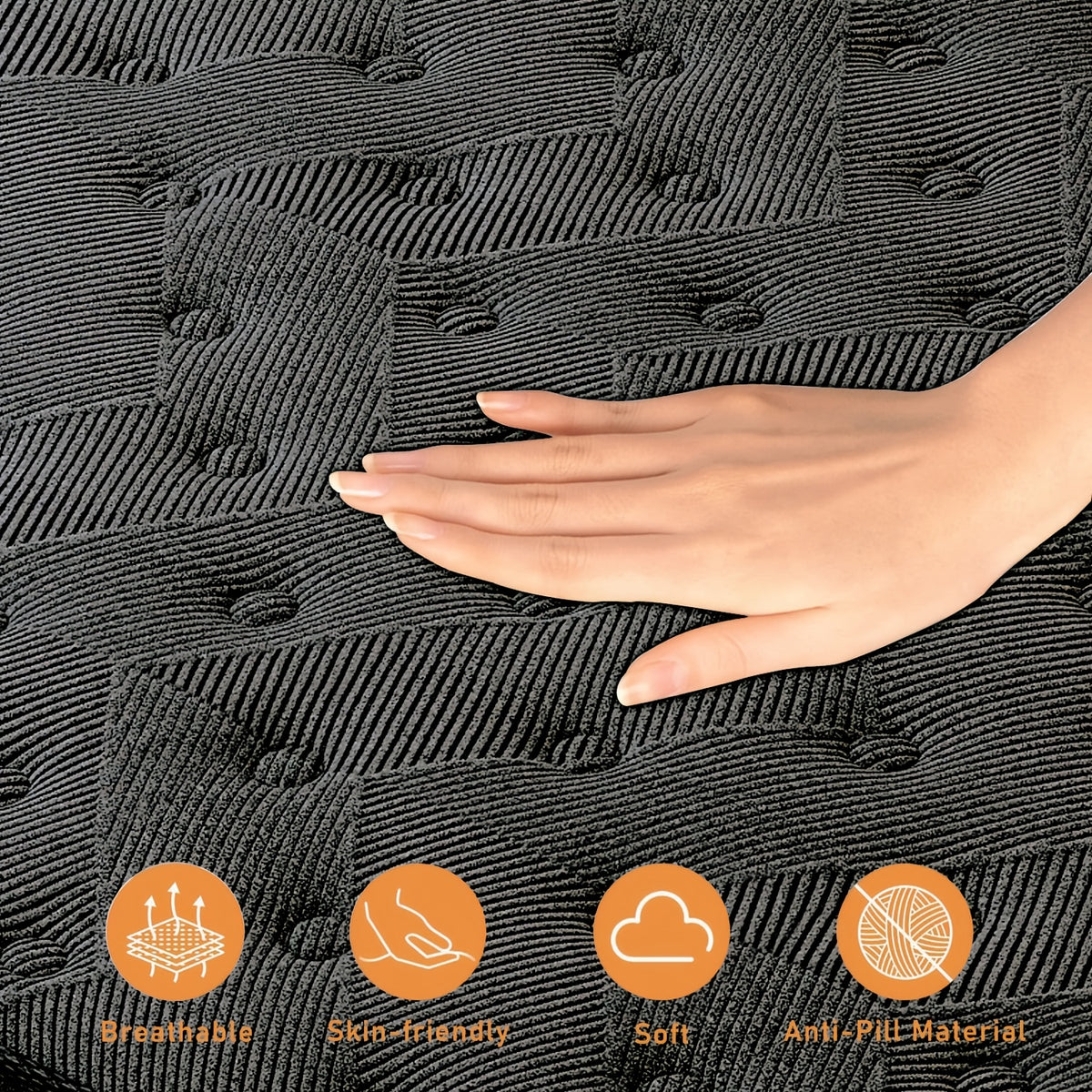 Queen Mattress 12/14 Inch Twin, Full, Queen, King Size, Mattress Memony Foam And Spring, Medium Firm Mattress for Cooling, Pressure Relief, Edge Support & Motion Isolation Boxed