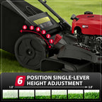 Self Propelled Gas Lawn Mower 21In. 170Cc, Gas Engine 3-In-1 Mulch, Bag, Side Discharge, 6-Position Height Adjustment, Lawn Mower, Self Propelled Lawn Mower, Lawn Care Equipment, Yard Maintenance, Adjustable Height Mower, Versatile Discharge