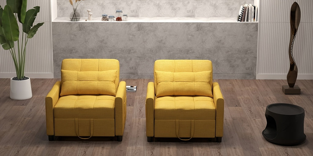 Asofer Convertible Sofa Chair 3-in-1, Adjustable Sleeper Chair Pullout Sofa Bed With Pillows, Comfortable Pullout Futon For Living Room Or Bedroom, Living Room Furniture | Modern Loveseat Design | Luxury Comfort Finish, Futon Sofa Bed, Best Gift