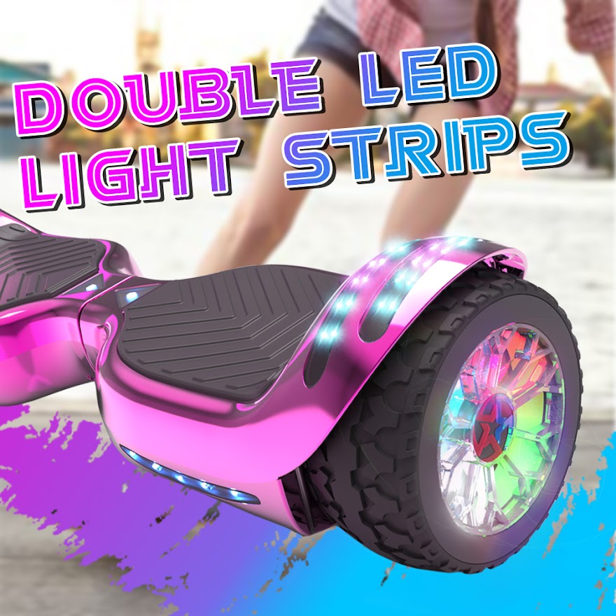 6.5-Inch Hoverboard with 10-Mile Range and 7 MPH Top Speed, Self-Balancing Electric Scooter with Dual Motors, Portable Design and Smooth Riding Performance. The compact 6.5-inch wheels provide responsive handling and easy control, while the rechargeable b