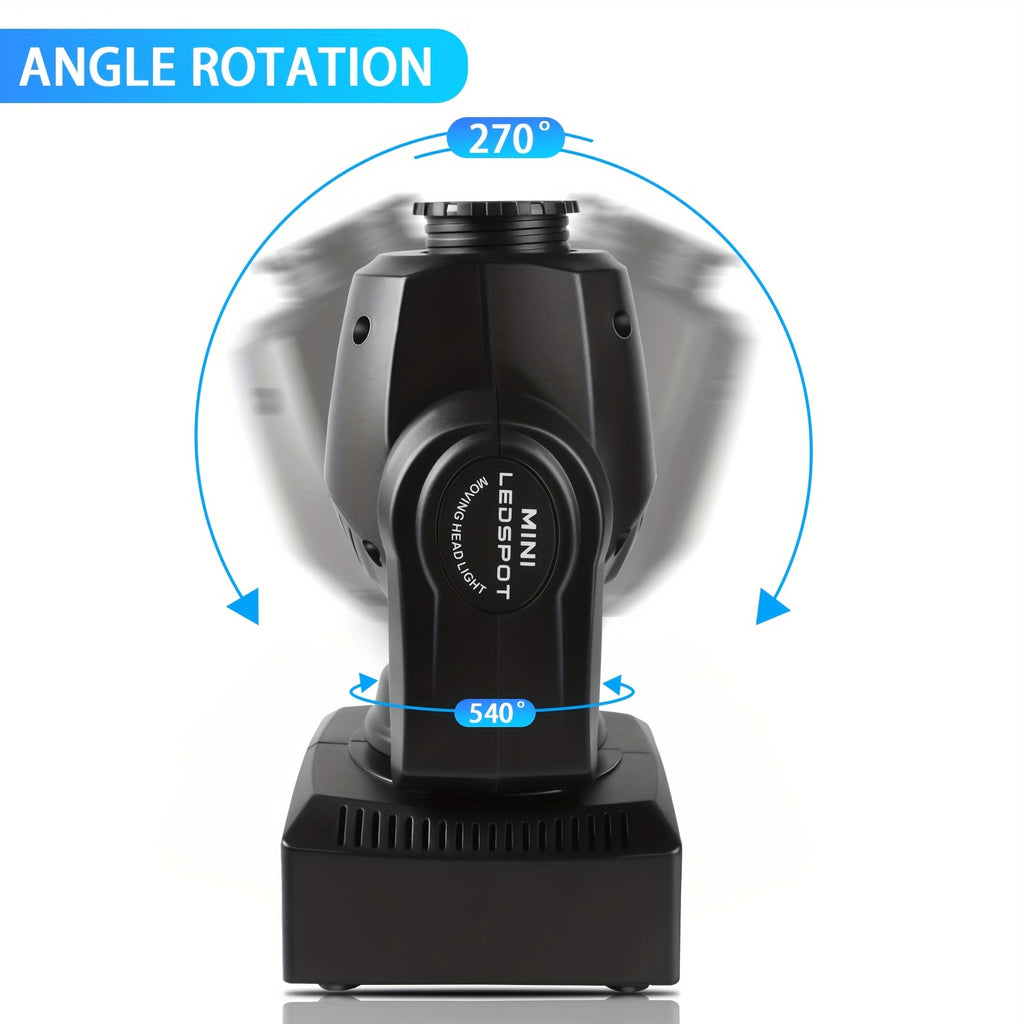 4pcs Wiht Flight Case Moving Head LED DJ Party Light RGBW 8 Pattern Shake Disco Light with Sound Activated Spotlight for Church Wedding Live Show Moving Head Lights