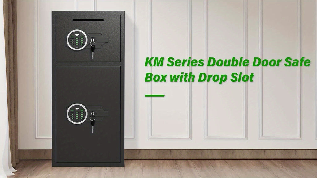 Kavey 6. 0 Cubic Foot Extra Large Home Safe Box Fireproof, Digital Home Security Safe Box with Deposit Slot & Metal Storage Box, Soft Lining Money Safe with Backlit Keypad & Dual Alarm for Home Office