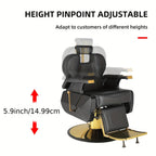 [Hydraulic Recline Chair] Salon Chair Barber Chair Hydraulic Recline Barber Chairs Hair Chair for Barbershop Hair Salon Equipment Styling Chair with Heavy Duty Hydraulic Pump