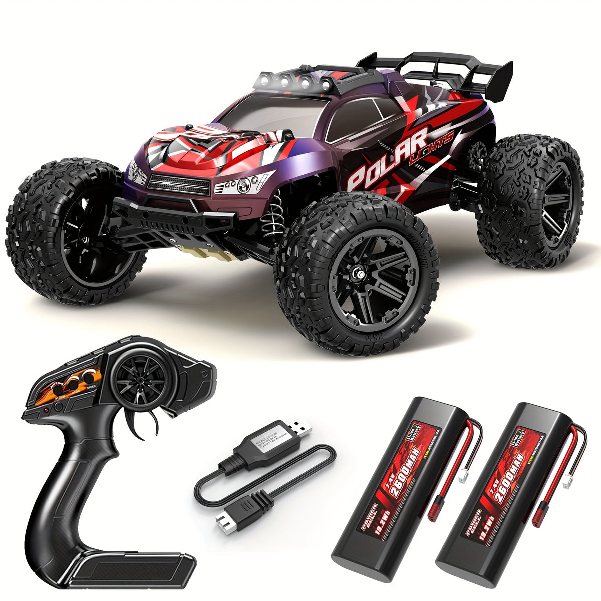 1:8 All Terrain High Speed Off Road RC Car, 45KM/H, Outdoor Drifting/Racing/Climbing, 2.4Ghz Remote Control, 3937.01inch RC Distance, Large Capacity Modular Battery, Birthday Gifts