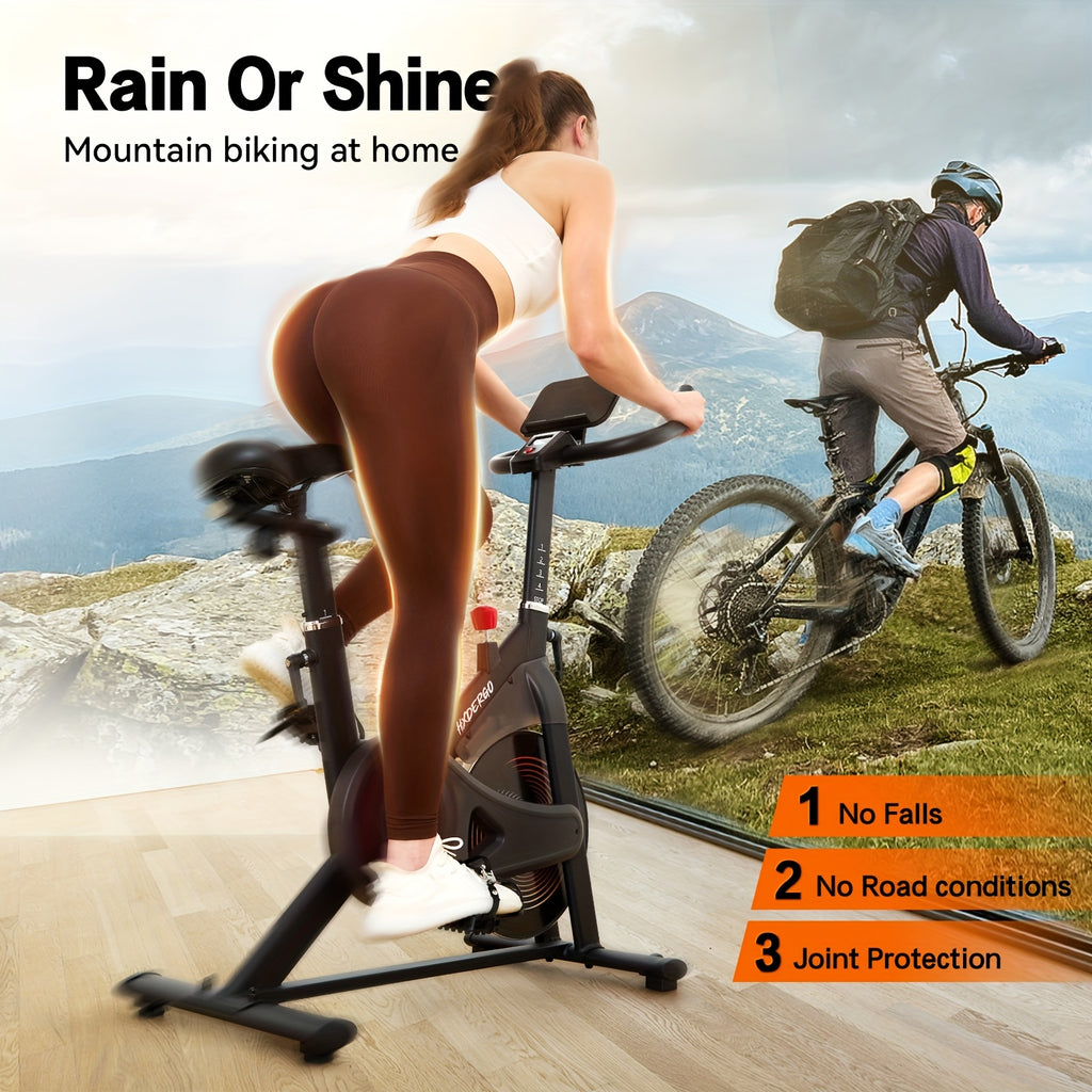 Exercise Bike: 330 Lbs Weight, Stationary Exercise Bike Exercise Bike for Home,Adjustable Magnetic Silent Belt Drive,Indoor Cycling Bike for Home, Suitable for Home Gyms,Rehabilitation Training Scenarios, Christmas Gifts