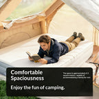 Luxury 2-Door Inflatable Tent with Skylight And Chimney Opening - Starry Sky Edition | Windproof, And Mosquito-Proof. Lightweight Glamping Cabin, Ideal for Family Luxury Camping. A Portable Shelter for Your Outdoor Adventure