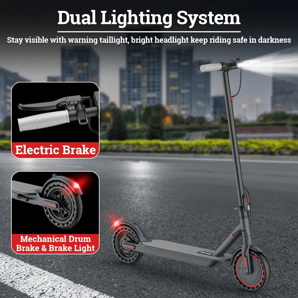 Folding Electric Scooters, Adult Electric Scooters. with a Maximum Range of 25 KM, LED Panel 8.5-Inch Tire Folding Electric Scooter Offers Commuters an Electric Scooter. 36V 5.2AH/36V 10.4AH