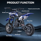 40cc Gas Powered Minibike, 4-Stroke, 20 Mph, 160 lbs Maximum Load, Ideal for Off-Road and Trail Riding, DB001 sports & outdoor play motorcycle