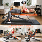 Home Gym Weight Bench, 5-In-1 Adjustable Workout Bench for Abs, Back, Glutes And Core Training, Heavy Duty 1000LBS Capacity