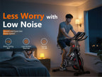 CRYSTAL FIT Indoor Exercise Bike, Cycling Bike Plus Magnetic Resistance/Brake Pad Stationary Bike with Tablet Holder LCD Monitor 300lbs Weight Capacity &Upgraded Comfortable Seat Cushion