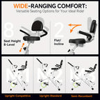 Foldable Exercise Bike Stationary Bikes for Home, 5in 1 Indoor Workout Bike, Cycling Bike with 16-Level Quiet Magnetic Resistance, 6.6 LBS Flywheel and 300LBS Capacity, 2025 Designed 817 X-bike