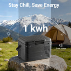 Upgraded 10/32/43 QT Portable Compressor Fridge Freezer, 15 Mins Quick Cooling, ECO & MAX Dual Modes, 3-Level Battery Protection, Ideal for Camping RV Home Use