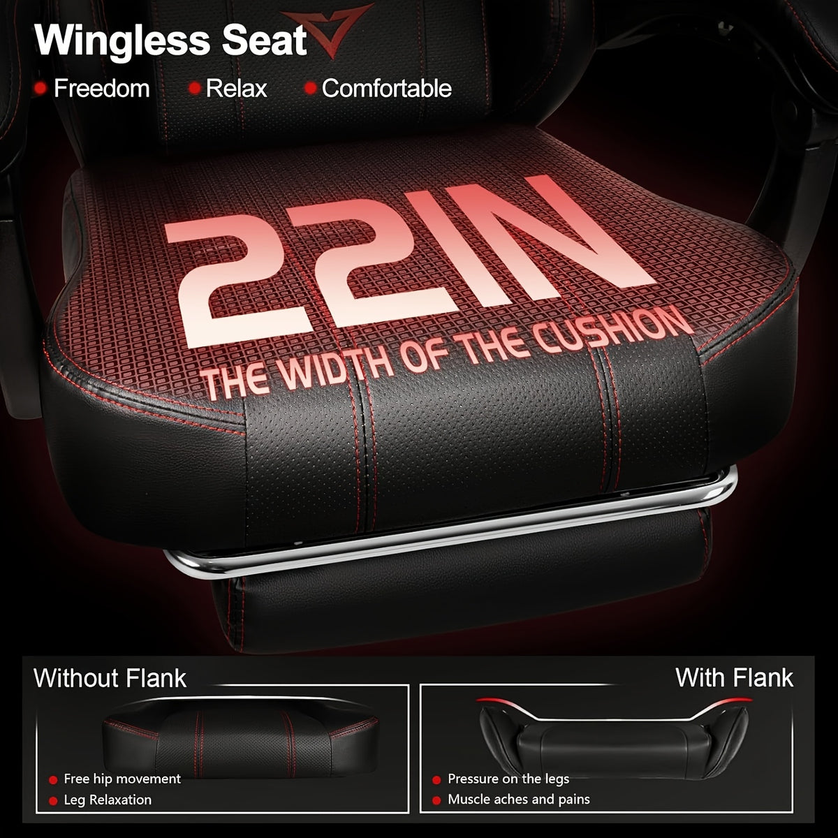 Big And Tall Gaming Chair 400lb Weight Capacity With Footrest, Ergonomic Video Game Chair For Adults With Oversized Headrest And Lumbar Pillow, Computer Chair Gaming For Office