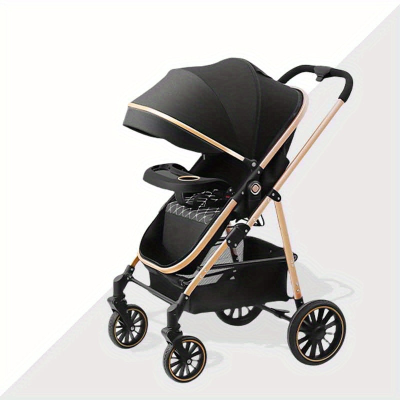 Lightweight Travel Baby Stroller - Quick Folding Design, Adjustable Backrest, Durable Fabric, Compact And Easy to Transport.