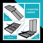 New Mobility Carrier Ramp Hitch Mounted for Wheelchair Electric Scooter with Rack Ramp 400 lbs (halloween & car accessories)
