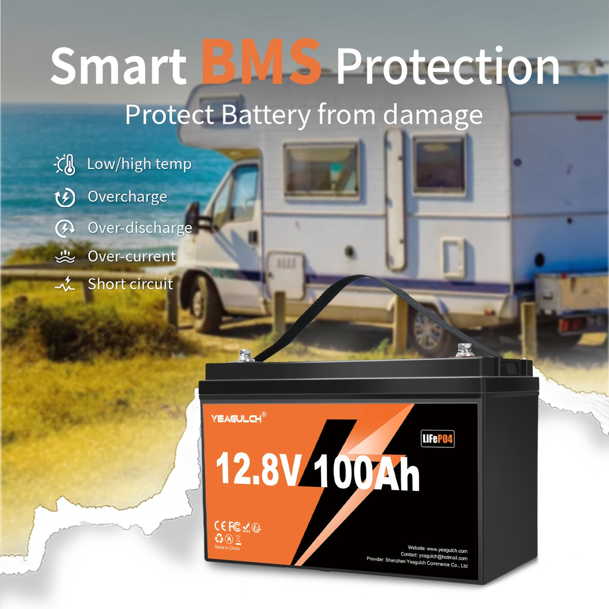 12V 314Ah/100Ah, 24V 100AH Basic Lifepo4 Lithium Battery with Built-In 200/100BMS Power, 15000+ Cycles, 4019.2Wh, Suitable for Solar Systems, Rvs, And Home Storage