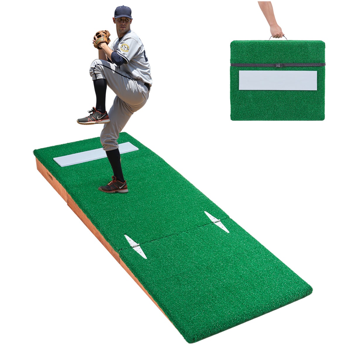 VEVOR Pitching Mound Portable Pitcher Mound Baseball Softball Training, 1.5-2m/2-2.5m, 2+1 style/Wheeled style/T-shaped style