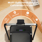 Incline Walking Pad Treadmill with LED Display for Home and Office Walking, Jogging or Running