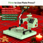 Perfect Christmas Gift, 5/8 in 1 Heat Press Machine 12X15/15X15 Inch Sublimation Heat Press 360° Swing Away Heat Transfer Digital T-Shirt Pressing with 30OZ 20OZ Tumbler Press, Multifunctional Combo for Hat Cap Plate