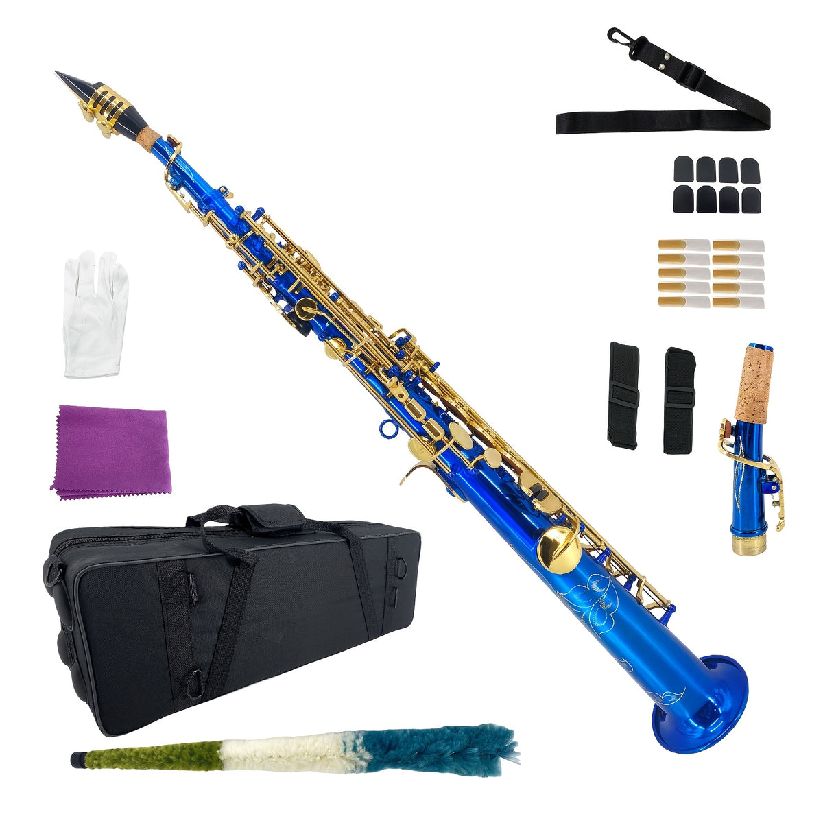 Alto & Soprano Saxophone by WUQIMUSC — Handcrafted Brass Design, Multiple Finishes and Complete Starter Kit