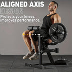 Leg Extension And Curl Machine, Lower Body Special Leg Machine, Leg Rotary Extension for Thigh, Adjustable Leg Exercise Bench with Plate Loaded