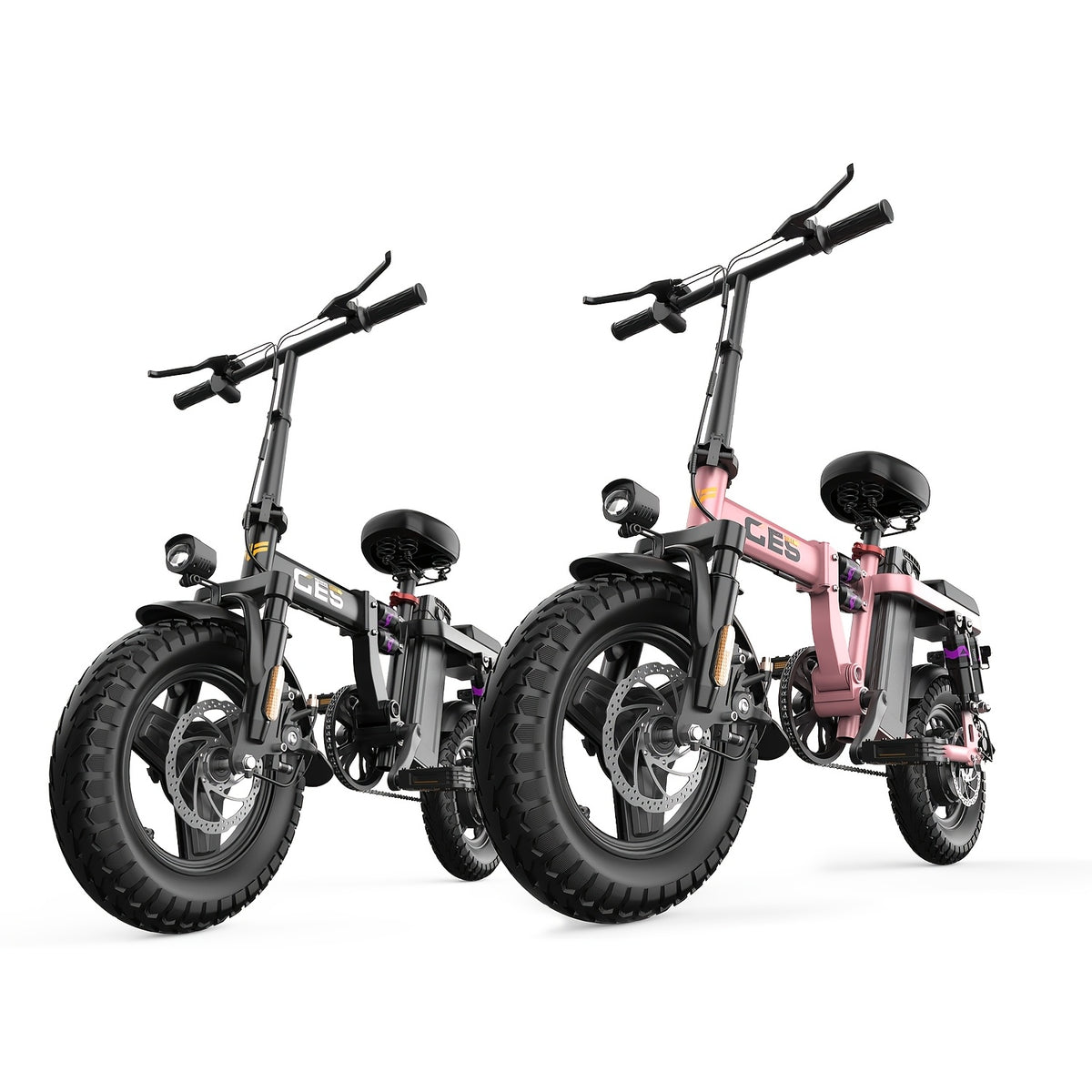 500W Electric Bike for Adults, 48V 10AH/15AH Removable Battery, Speed 15-20 Mph, Long Range 10-35 Miles, 14-Inch Foldable, LCD Display, Dual Disc Brakes, Super Suspension, Teen Gift, Adult E-Bike - Motorcycle