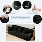 71 Inch Modern Modular Sofa, No Wooden Frame, Living Room Sofa, No Assembly Required, Comfortable Soft Cushion, Suitable For Living Room, Bedroom, Apartment