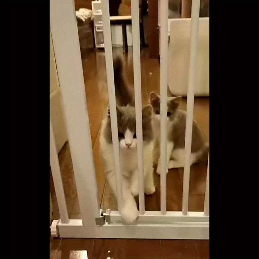 [Extra Tall Pet Gate] 61 Inch Extra Tall Pet Gate, 30.11"-52.7" Extra Wide Pressure Mounted Walk Through Swing Safety Cat Gates for Stairs, Doorways, Kitchen