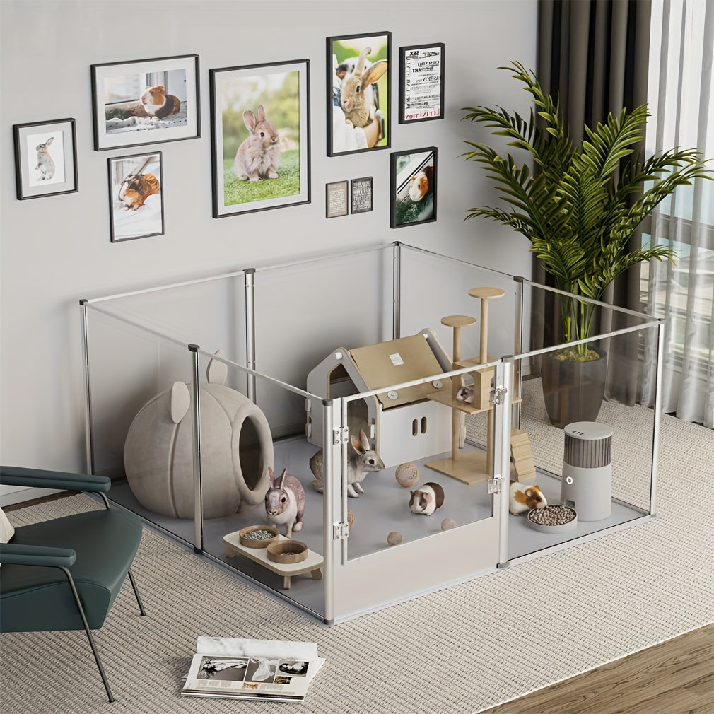 [Extra Large Pet Playpen] Extra Large Acrylic Pet Playpen Fence Dog Crate Kennels Indoor With Fertility Waterproof Pat