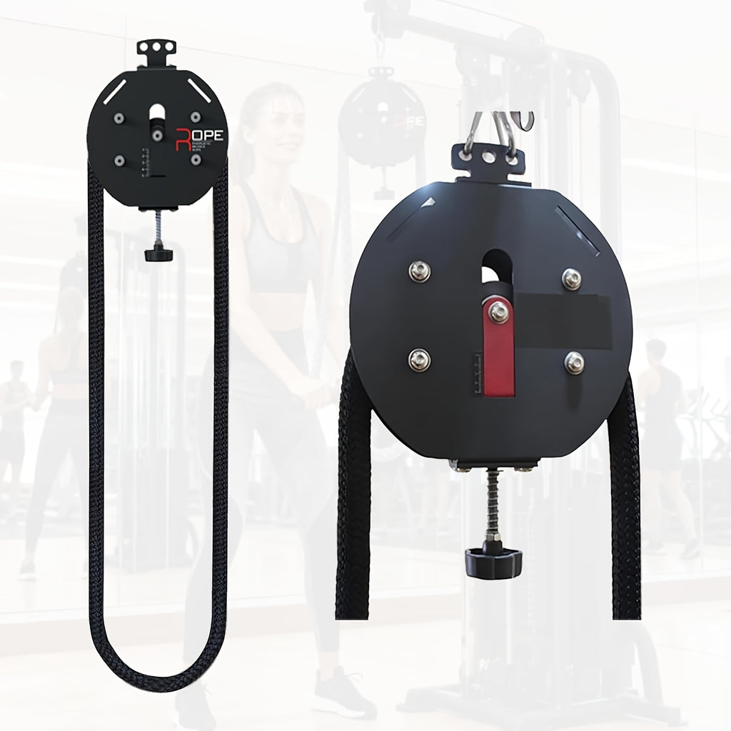 Endless Rope Trainer, Portable Cable Pulley System, Pulley Cable Machine System with Adjustable Resistance, Home Gym Equipment for Grip, Arms, Back, Body Coordination Exercises