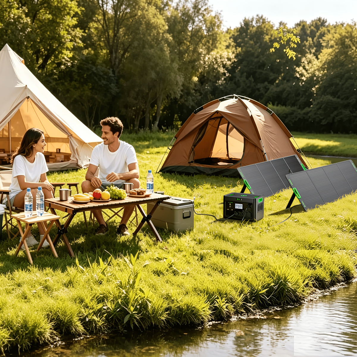 EBL 1000W/500W/330W Power Station, 999Wh/519Wh/288.6Wh Portable Power Station, 2400W/1843.2Wh Portable Power Staion with Fast Charging & Digital Display, Reliable Backup for RV, Tailgating, And Home Use(Only Powerstation)
