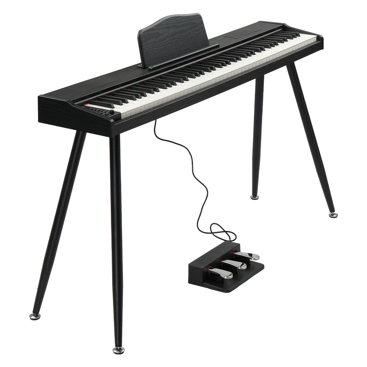 Glarry 88-Key Semi-Weighted Electric Piano, with Pedal, Electric Piano Kit for Beginner, All Experience Level, Birthday/Festival Gift for Music Lover, with Sticker, Cover Cloth