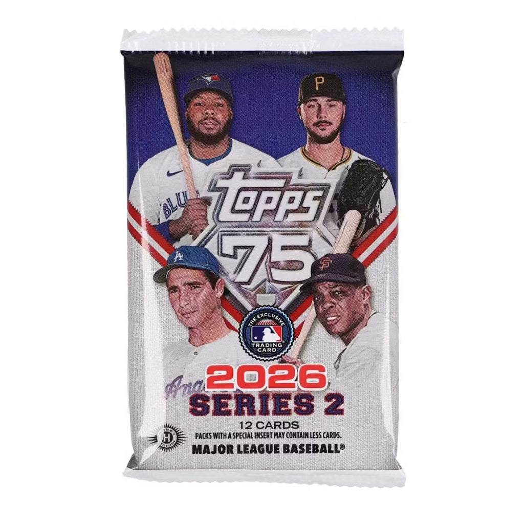 2026 Topps Chrome Baseball Trading Card Factory Sealed Mega Box (56 Cards) And 2026 Topps Series 2 Baseball Hobby Pack (12 Cards) Bundle Set