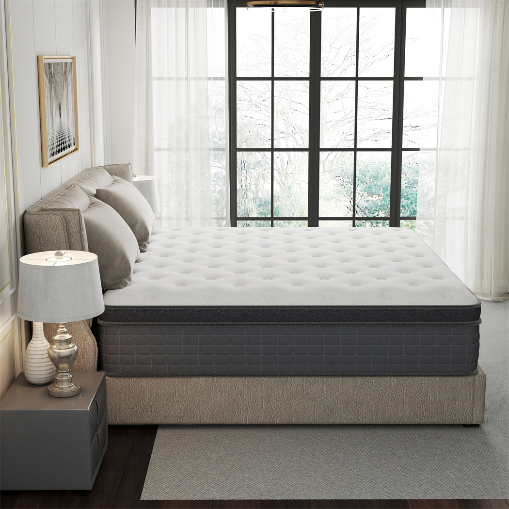 10" 12" 14" Twin Full Queen King Size Mattress In a box Memory Foam Hybrid Pocket Spring Medium Firm Luxury Bed