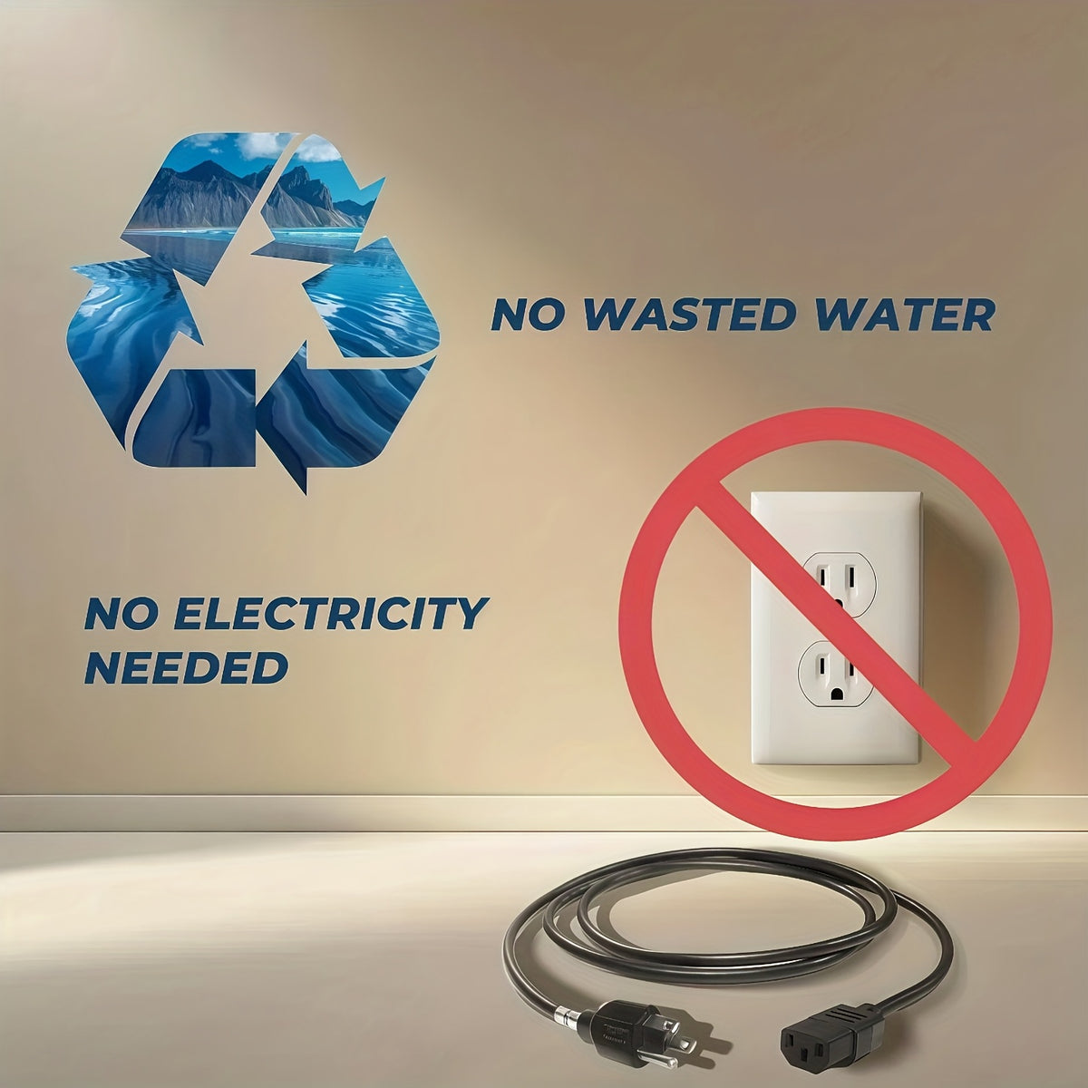 Drinking Water Filter, Reverse Osmosis Filter, 5-Stage Water Filtration Can Remove And Chlorine, with Independent Faucet, Real-Time Pressure Monitoring, Countertop, Under-Sink, Wall-Mounted Installation