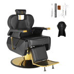 [Hydraulic Recline Chair] Salon Chair Barber Chair Hydraulic Recline Barber Chairs Hair Chair for Barbershop Hair Salon Equipment Styling Chair with Heavy Duty Hydraulic Pump