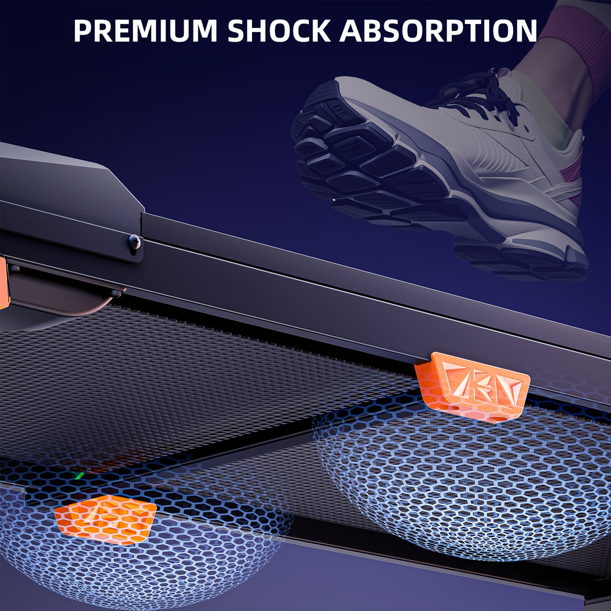 BestGod Walking Pad, Quiet Under Desk Treadmill, Portable Walking Pad Treadmill, 2.5 HP Brushless Motorized Treadmill, Walking Jogging Machine for Home&Office