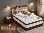 12-Inch Mattress, Memory Foam And Pocketed Coils Hybrid Mattress with Pressure Relief, Motion Isolation, Edge Support, Plush Feel, Mattresses in a Box