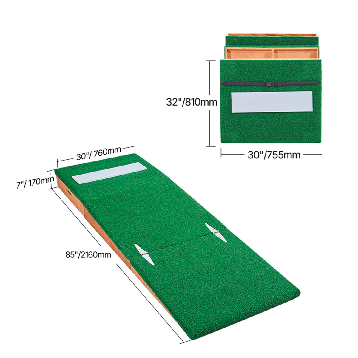 VEVOR Pitching Mound Portable Pitcher Mound Baseball Softball Training, 1.5-2m/2-2.5m, 2+1 style/Wheeled style/T-shaped style