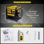 Portable Inverter Generator — Aceup Energy AI4500 4500W Gas Model for RV Camping and Home Use