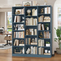 FULTRU Triple Wide Bookshelf, 6 Tier Large Bookshelf, Bookcase with 17 Open Display Shelves, 74'' Tall Bookcases And Bookshelves for Living Room, Home Office, Library