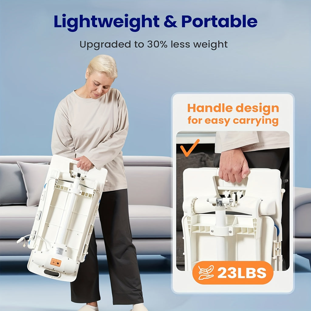 Lightweight Electric Patient Transfer Chair Lift, Fall Assist Medical Device for Elderly, Remote Control Floor Lift for Disabled, Stable Suction Cup Base, 300LBS Weight Capacity, 23 LBS Item Weight