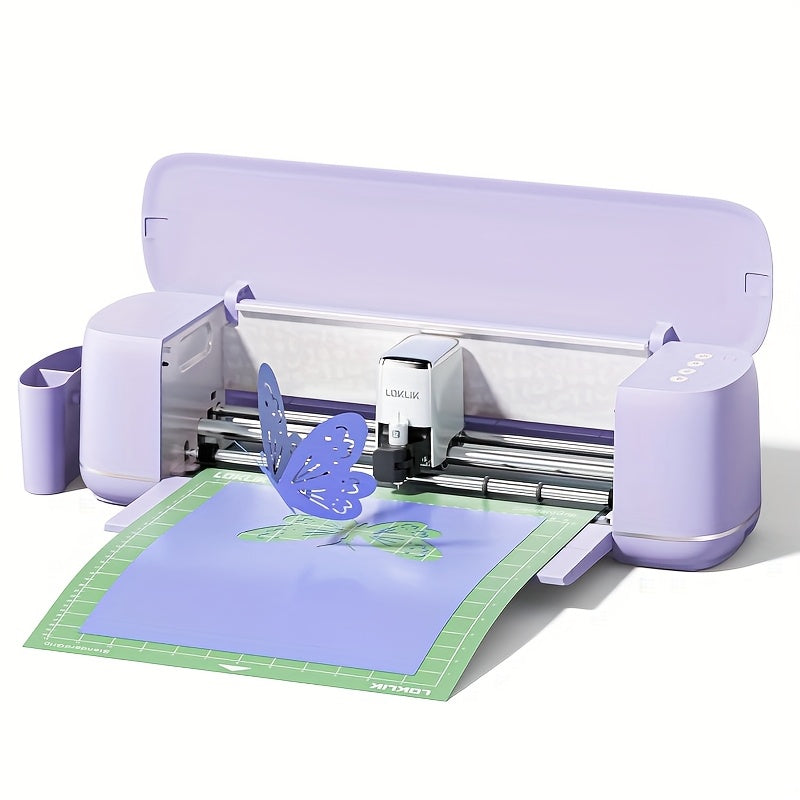HTVRONT Loklik 2 Cutting Machine for Paper Craft, Embossing - 5X Force Cuts 100+ Materials, AI Drawing Function, Create Handmade Cards And 3D Wall Art