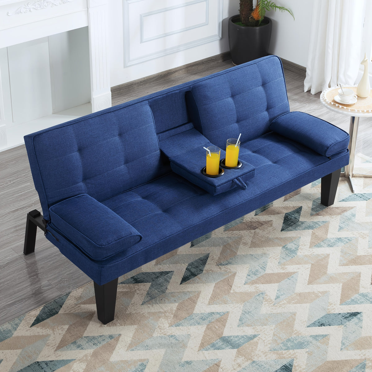 Foldable Sofa Bed with Frame & Fabric Upholstery - Space-Saving Convertible Bed/Sofa for Small Apartments, Dorms, Studios - Modern Sleeper Sofa, Assembly, Comfortable Daybed & Night Rest for Urban Living